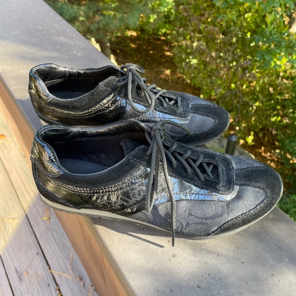Black Coach Sneakers - Kodie Size 8 - Picture 4 of 5